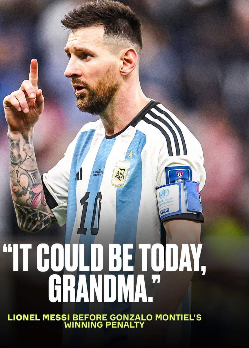 Lionel Messi's last words before becoming a World Cup winner 🥹 🏆