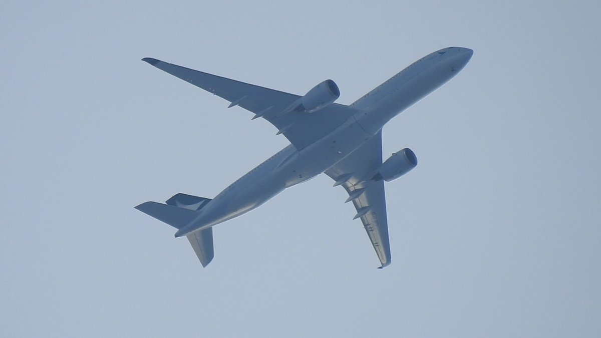 外国の航空会社の飛行機を目にする機会が増えた。
ここでも経済活動の活発化を感じる。

Lately I have been seeing a lot of foreign airline planes. 
I sense an increase in economic activity.

#キャセイパシフィック航空
#cathaypacific 
#MoveBeyond
#Airbus #AirbusA350 #A350