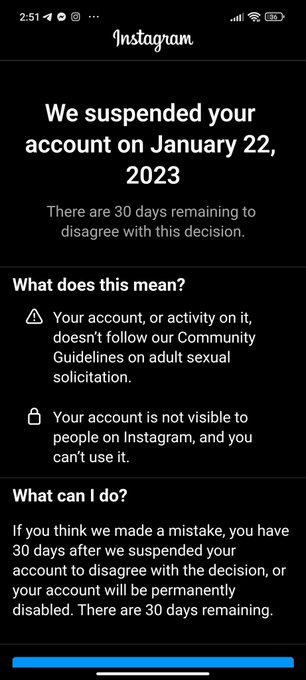 Que fastidio tener que lidiar con una plataforma tan incoherente como lo es Instagram. Me acaban de cerrar<a href="/tag/footfetish"class="tags"><span>#footfetish</span></a><a href="/tag/feet"class="tags"><span>#feet</span></a><a href="/tag/fetish"class="tags"><span>#fetish</span></a><a href="/tag/feetlovers"class="tags"><span>#feetlovers</span></a><a href="/tag/toes"class="tags"><span>#toes</span></a><a href="/tag/prettyfeet"class="tags"><span>#prettyfeet</span></a>