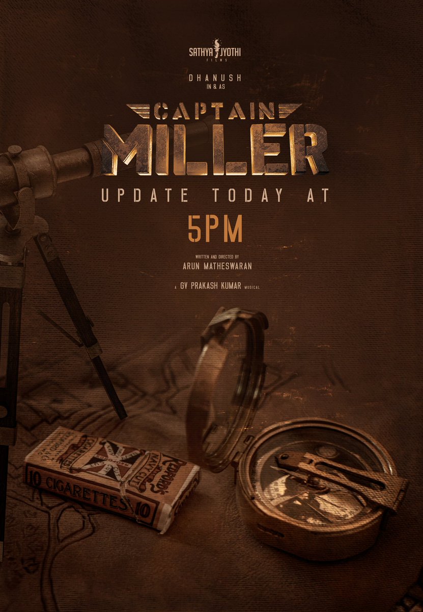 The much awaited #CaptainMiller Update loaaaading 5pm 💣 🥁