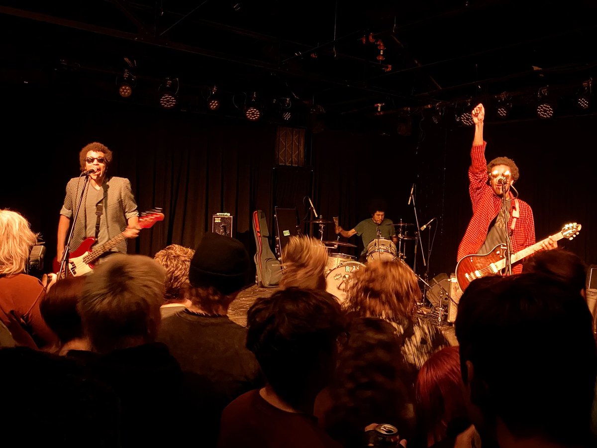 CMoneyKS's tweet photo. That, my friends, was a rock and roll show. @Radkey at #TheBottleneck in #LFK opening acts #LizardBrainTrust and #LocalDarlings did not disappoint. My faith in #RockAndRoll is alive and well. #Punk #PopPunk https://t.co/VH9pW6TC4S