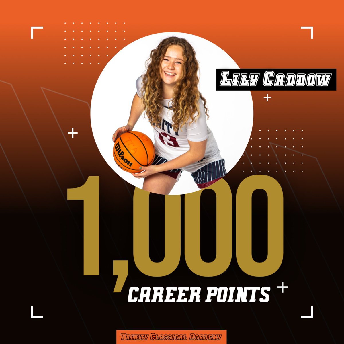 Starting5Bball's tweet photo. In tonight’s 43-29 win at Oakwood, Senior, Lily Caddow surpassed the 1,000 career point mark. We are so proud of you. Congrats Lily! https://t.co/kywkdNHjBO