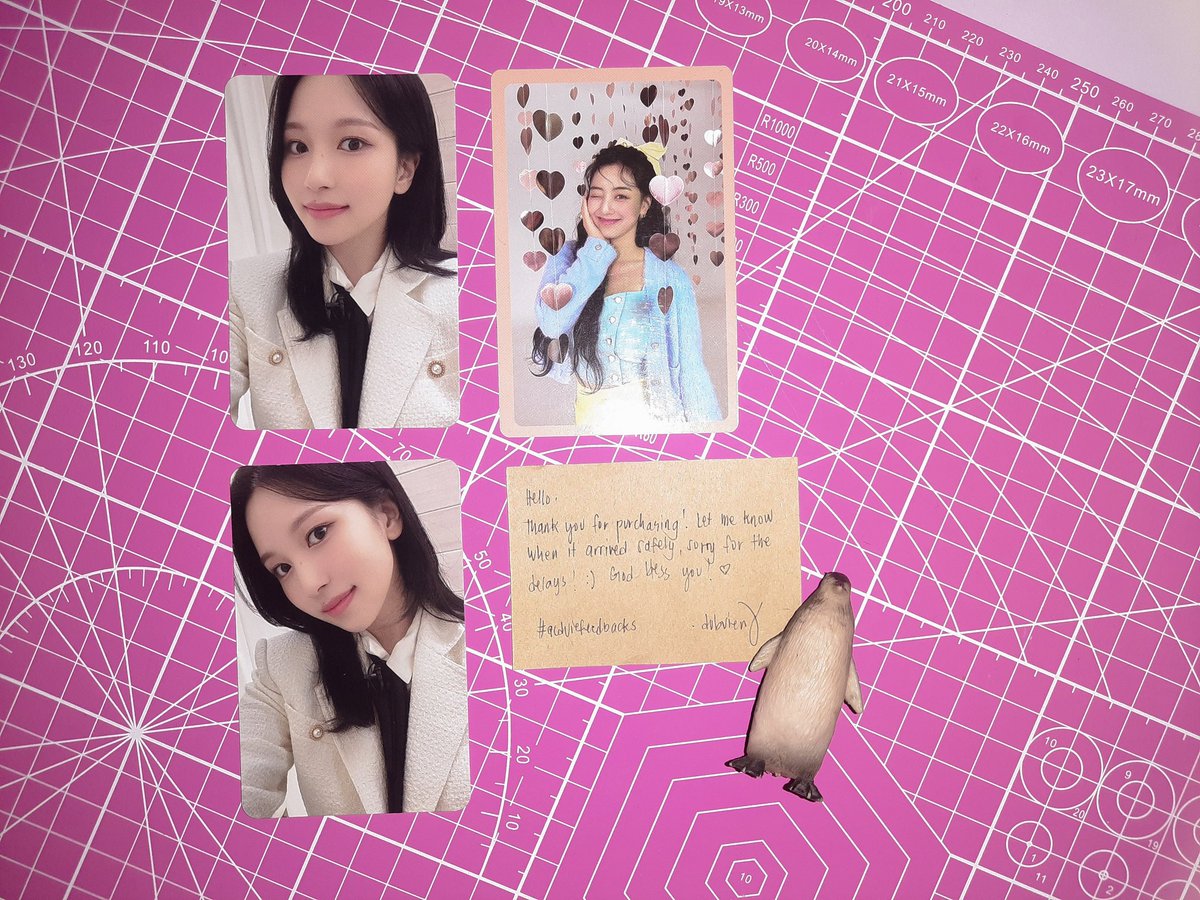 iluvmyoui's tweet photo. Hey, @achoodubvie~ π Thanks for letting me adopt these pretty Mina PCs and this very cutie Jihyo pob for free! Sparks so much!! β¨β¨β¨ Till our next π
#iluvmailz #acdviefeedbacks https://t.co/flmRympXPr