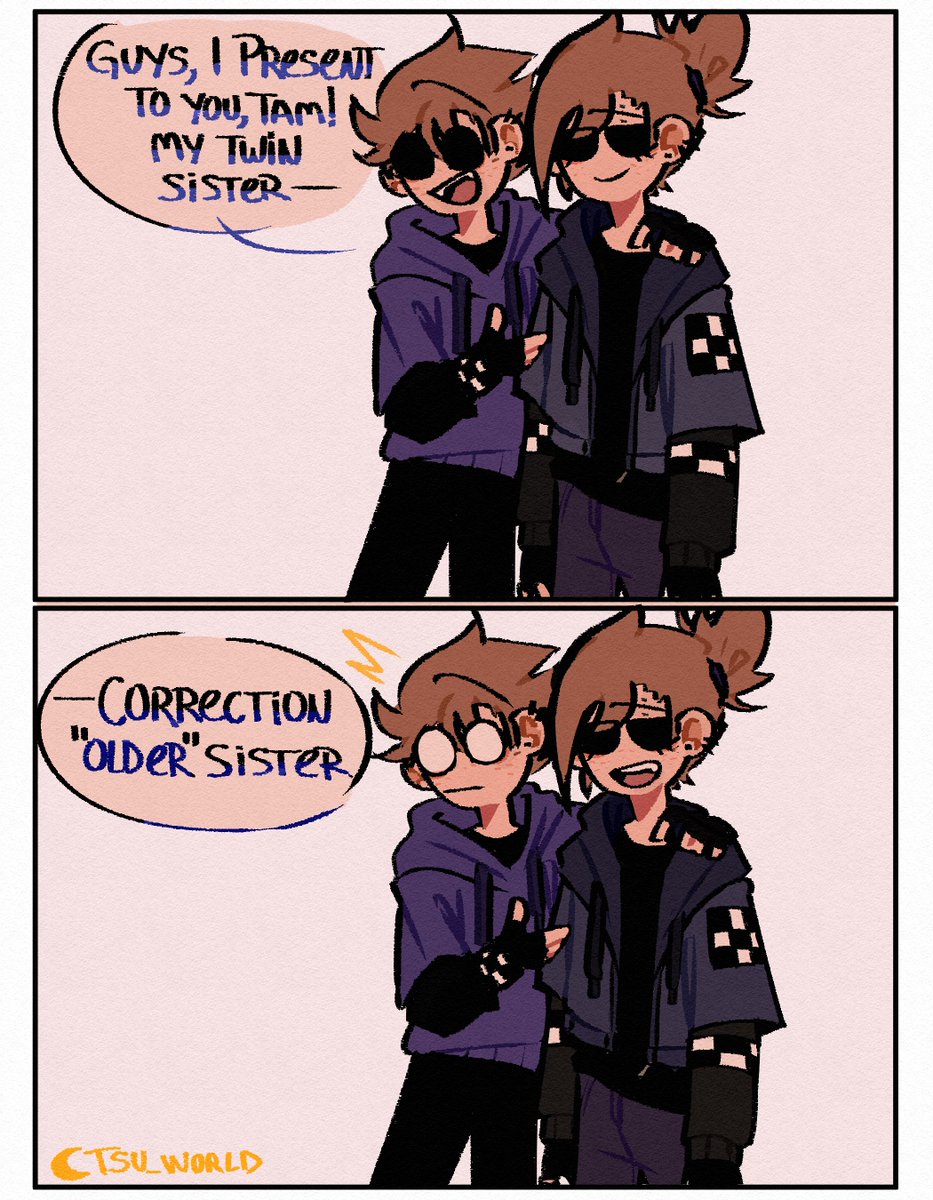 Tsu_worlds's tweet photo. "Twin" Sister.

#Eddsworld #EddsworldFanArt #Tom #Tamara #Tord #Edd #Matt #EllsworldTamara https://t.co/a0F34BB3vX