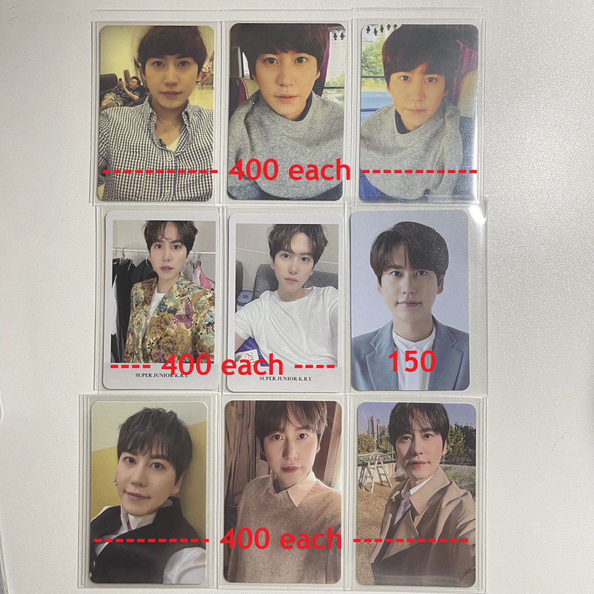 0802makeusells's tweet photo. ph wts super junior kyuhyun pcs photocards [help rt]

➰ all in mint condition
➰ mostly bought via fast eta albums
➰ can give discounts for 2 or more pc takers

dop: feb 15 | shipout: feb 20

mop: gcash
mod: ggx sco sdd

dm/reply to claim https://t.co/xOc7mp4ys7