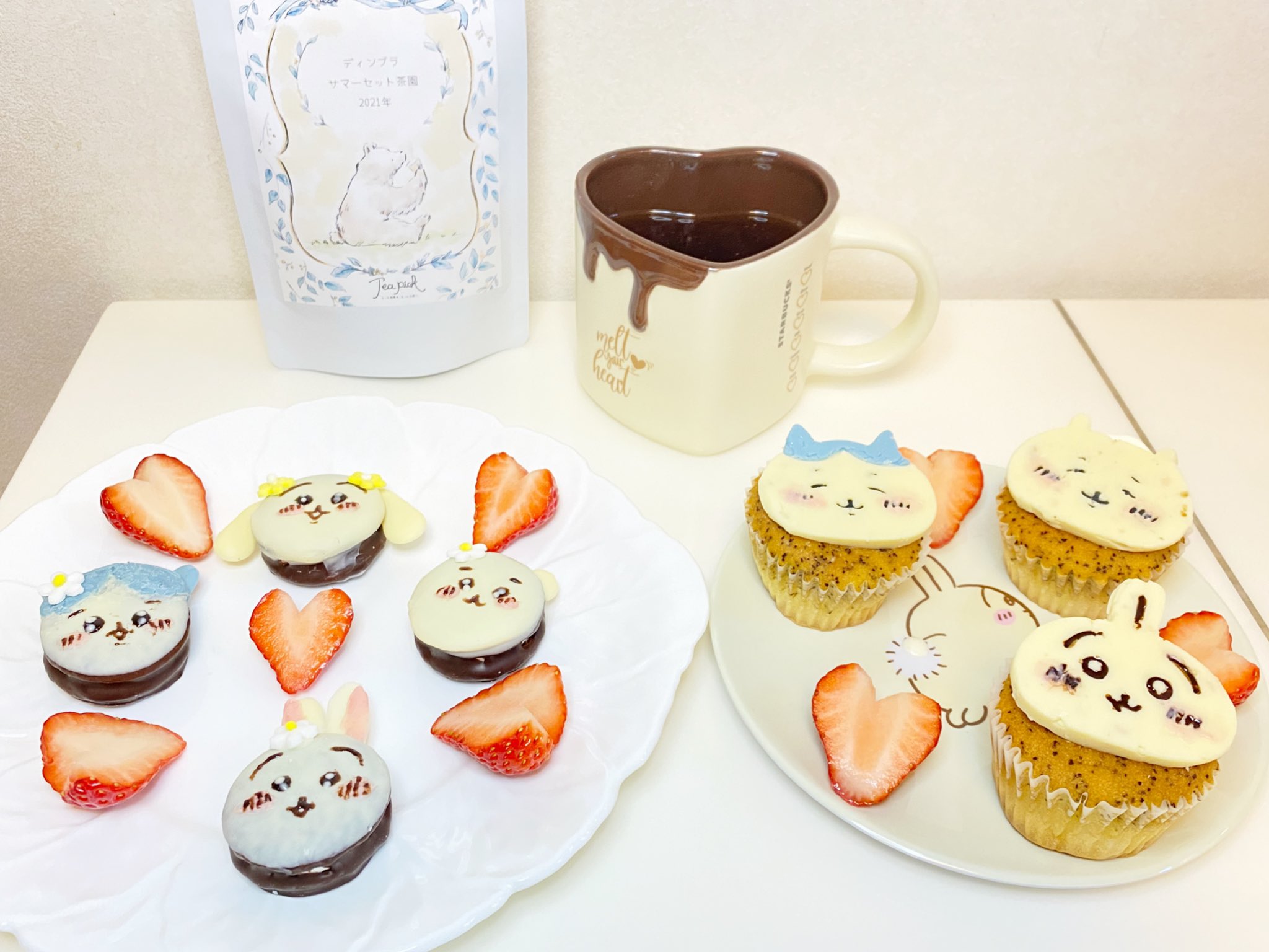 ちいかわ トレバ チョコレート ぬいぐるみ うさぎ カップケーキ バレンタイン ちいかわ』がチョコまみれに！？トレバから限定ぬいぐるみが登場
