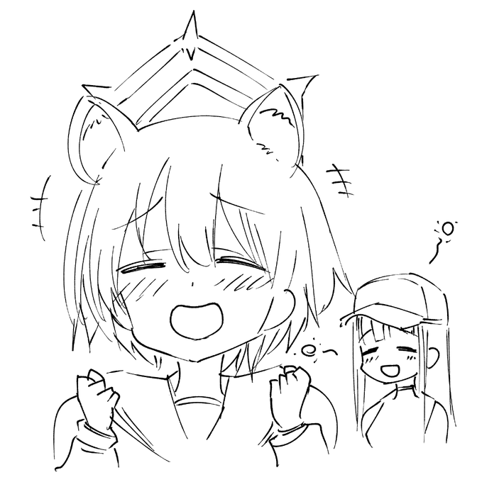 はきはき喋るツバキとゆるーいサオリ#ブルアカ 