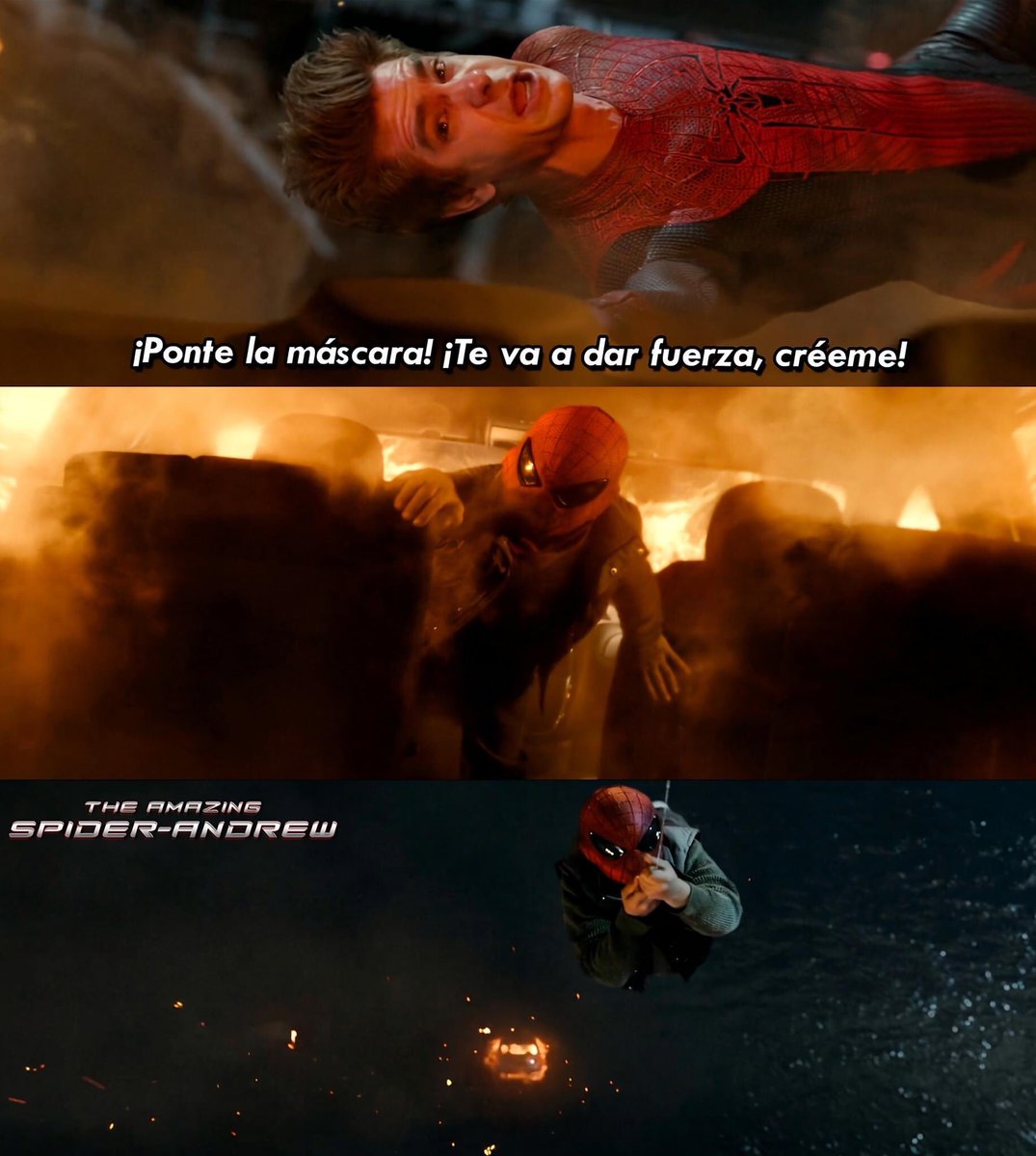 andrew_tasm's tweet photo. Momento en el qué pasó de ser el justiciero vengador al vecino amigable 🥹 #MakeTASM3 

Créditos en la imagen https://t.co/6lIDP8qBTw