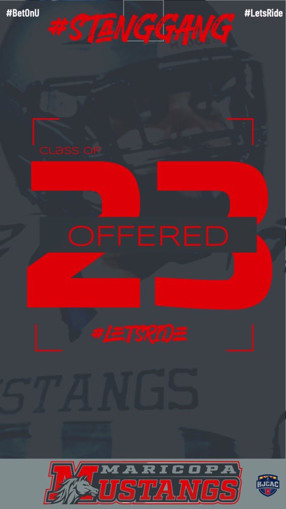 I am blessed to receive my second offer from the Maricopa Mustangs! <a href="/BiggBearrecruit/">Big Bear Recruiting</a> <a href="/VistaGrandeFB/">Vista Grande Football</a> <a href="/MaricopaMustang/">Maricopa Mustangs JUCO Football</a> <a href="/CoachRetiz/">Coach Javier Retiz</a>