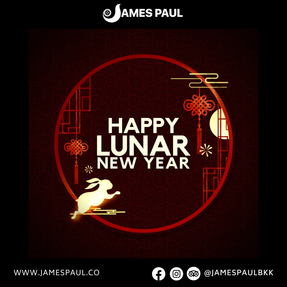 JamesPaulBkk's tweet photo. 🧧 Happy Lunar New Year from James Paul 🧧

🧨 Wishing you a very warm and Happy Chinese New Year. May you find an abundance of happiness and success this year.

📍 Meet us at @JamesPaulBKK
⏳ Open every day from 09:00 
🌐 Walk in or book an appointment at https://t.co/cG06PkJPgC https://t.co/p9uylx60J6