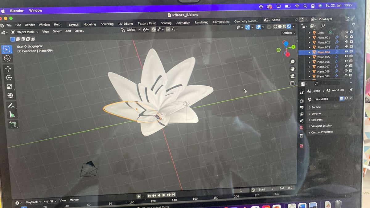 Hi, does anyone knows what could be the reason why the properties editor doesn't show the material tab. Sorry for the phone photo. #blender #3DModel