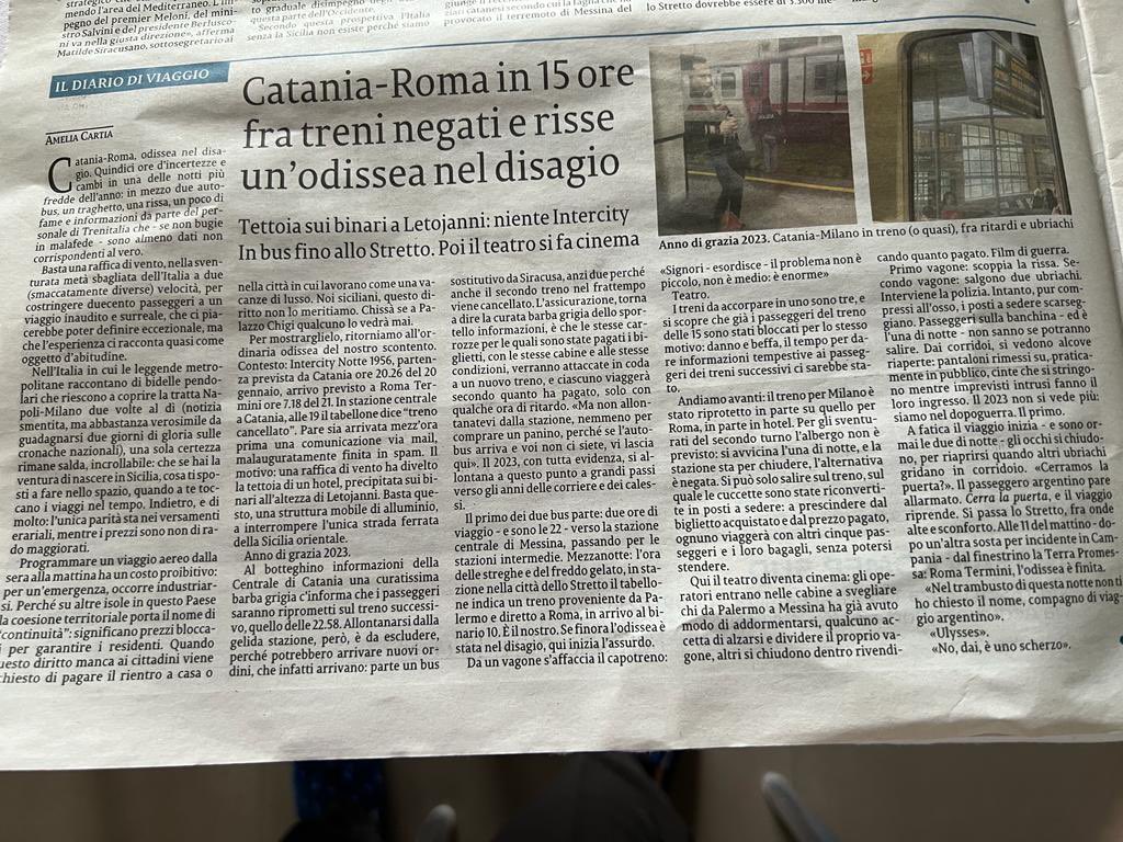 orjanna's tweet photo. “Se hai la ventura di nascere in Sicilia, cosa ti sposti a fare nello spazio, quando a te toccano i viaggi nel tempo!”
Amelia Cartia oggi su @lasicilia @amiliuzza #Sicilia #viaggi #viaggiare https://t.co/FYp653hcTG