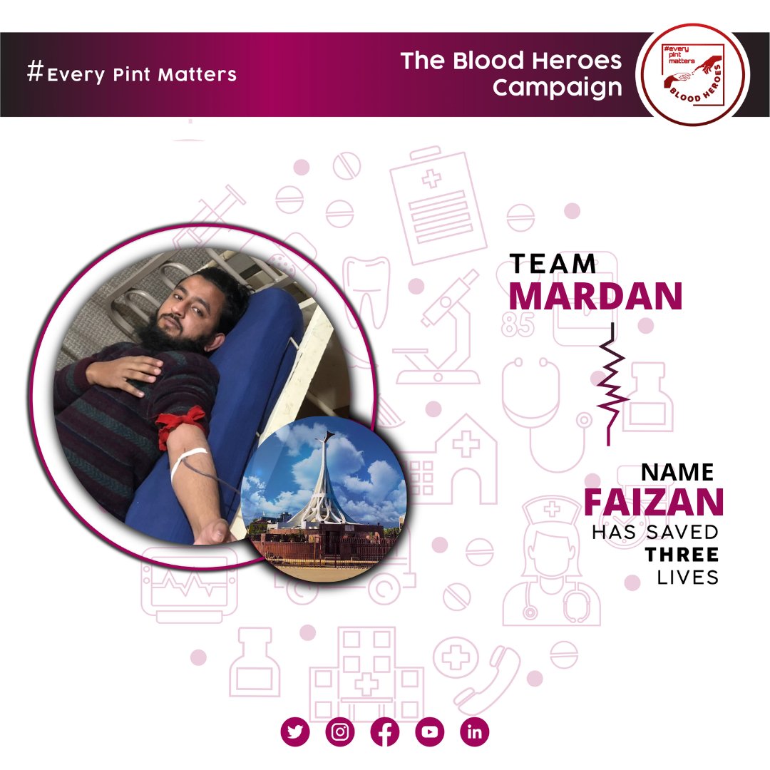 MardanTbh's tweet photo. Great people aren't born great, they achieve greatness by doing great things.
Such an act that can take a person to the heights of greatness is donating blood to save someone's life.
 #thebloodheroescampaign 
 #everypintmatters
#DonateBloodSaveLife 
#tbh_mardan https://t.co/fACZKTxanm