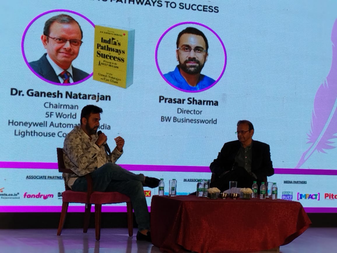 BWBusinessworld's tweet image. Live: Dr. @GaneshNatarajan, Chairman, 5F World, Honeywell Automation discussing his book 'India's Pathways to Success' with Prasar Sharna, Director, BW Businessworld, at Indian Business Literature Festival #PuneChapter #IBLF 

Join On: bwevents.co.in/india-business…