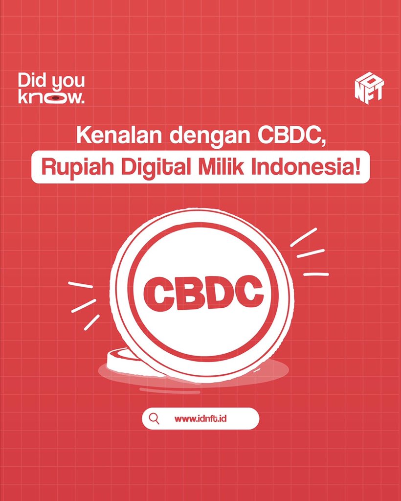 idnft_'s tweet photo. Halo Fams!🚨

Yuk kenalan sama CBDC,
Rupiah Digital milik Indonesia!🇮🇩🪙

Jangan lupa join Discord IDNFT, fams.
🔗 Klik link di bio!

#IDNFT #NFT #DYK #NFTCommunity #CBDC #RupiahDigital https://t.co/txXeKF0opy