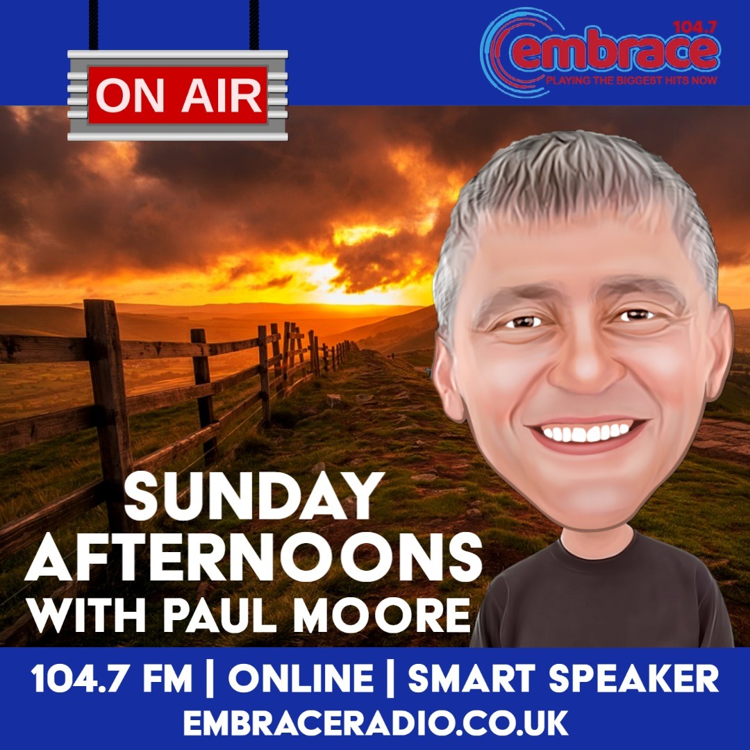 It's time to unwind on your Sunday afternoon with Paul Moore who has got some truly awesome tunes to help you relax!
📻 104.7FM in Northamptonshire
🖥️ Listen Online @ embraceradio.co.uk
👂 "Play Embrace Radio"