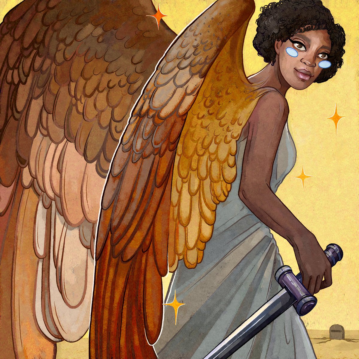 ✨NEW DROP✨
Hey, I want to show you my new art

It's "Archangel"
Art about strength, struggle, winning justice

I have met many strong women in this space. I admire each and every one of you