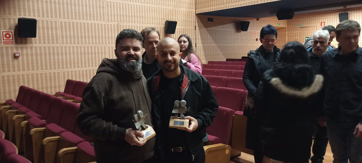 CertamenI's tweet photo. Fantástica gala de entrega de premios del XXIII Certamen de Cine Corto de #SalasdelosInfantes #Burgos #CyL Gracias @AquMol por las fotos. Aquí el palmarés: https://t.co/u7e8qhuscA https://t.co/TNCQ0WXQEq