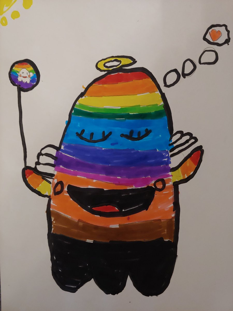 Ugolekk1's tweet photo. It's my entry into the contest GB, my daughter of 6 years old created them. The project is only at the beginning of development. Become a part of our family and you will get a lot of love, warmth and new friends! @GhostBuddyNFT #JustAnother90sArtComp #ghostbuddynft #Loghost https://t.co/aMlkZzebad