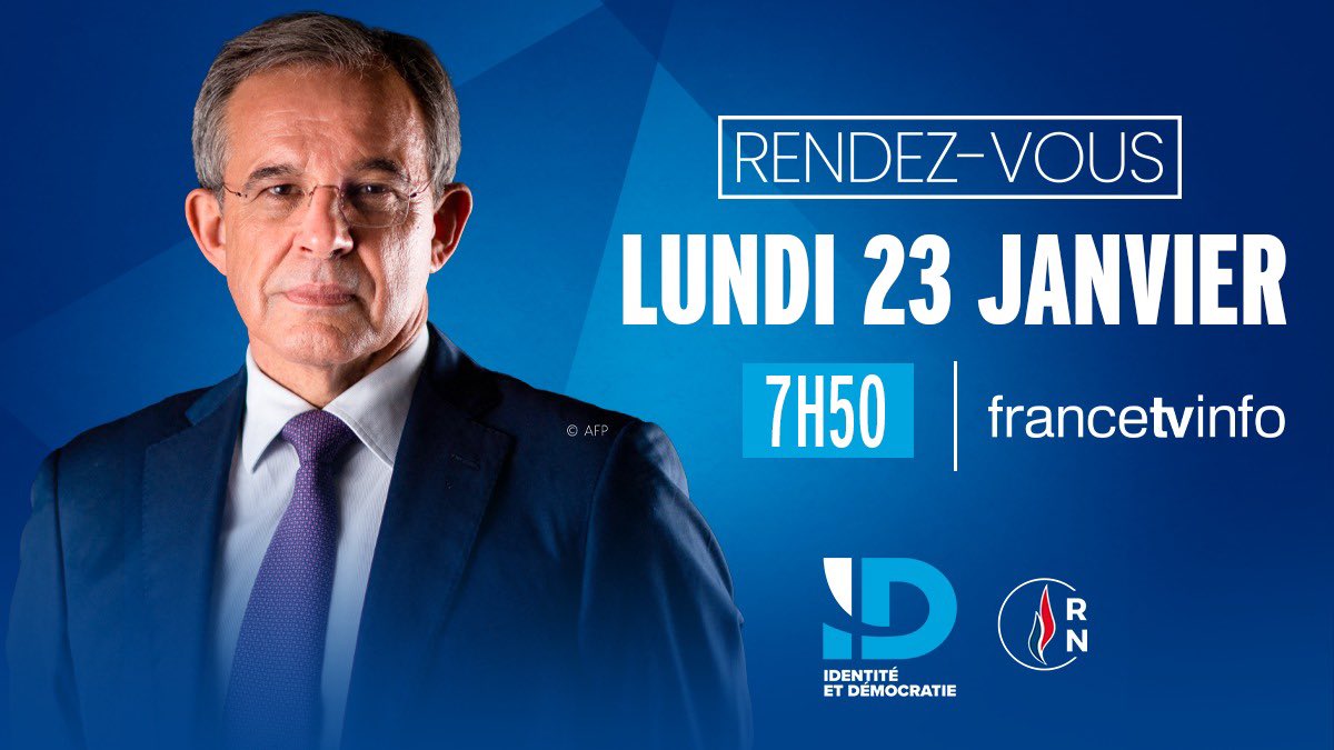 Thierry MARIANI (@thierrymariani) on Twitter photo 📺 Je serai ce lundi à partir de 7h50 l’invité de la matinale de <a href="/franceinfo/">franceinfo</a> TV (canal 27) ⤵️ 📺 Je serai ce lundi à partir de 7h50 l’invité de la matinale de <a href="/franceinfo/">franceinfo</a> TV (canal 27) ⤵️