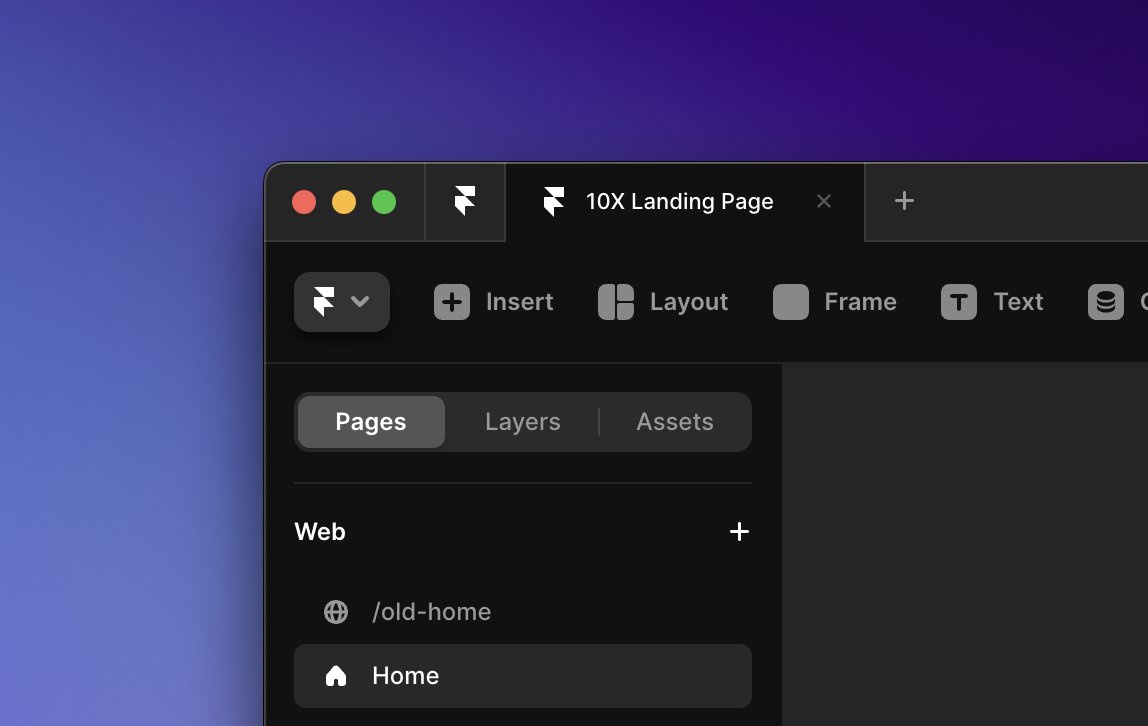 FonsMans's tweet image. brb, creating the @10x_designers landing page with @framer ✨