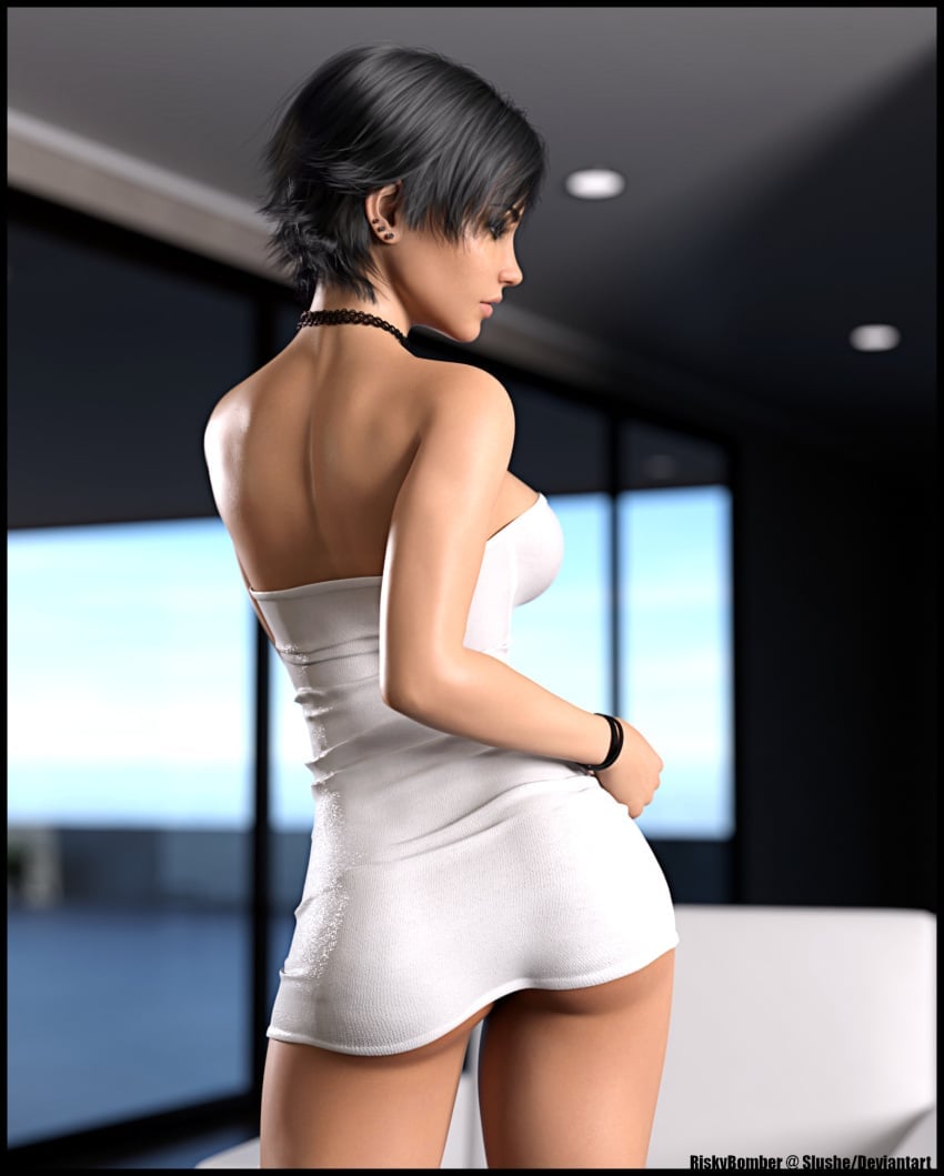 She's posing and everything! A little on the nose, don't you think? Or perhaps still too subtle...

Go on, give the girl what she wants!