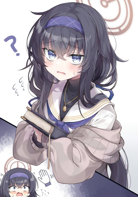 頭なでられるのが苦手なウイちゃん描いてみました#ブルアカ 