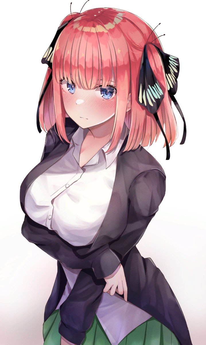 猫タシさんがTwitterに投稿した中野二乃(五等分の花嫁)のイラスト。
