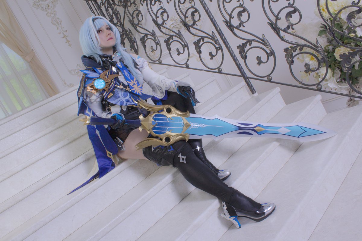 Gef06's tweet photo. #cosplay #Eula #GenshinImapct https://t.co/auOQW914Cp