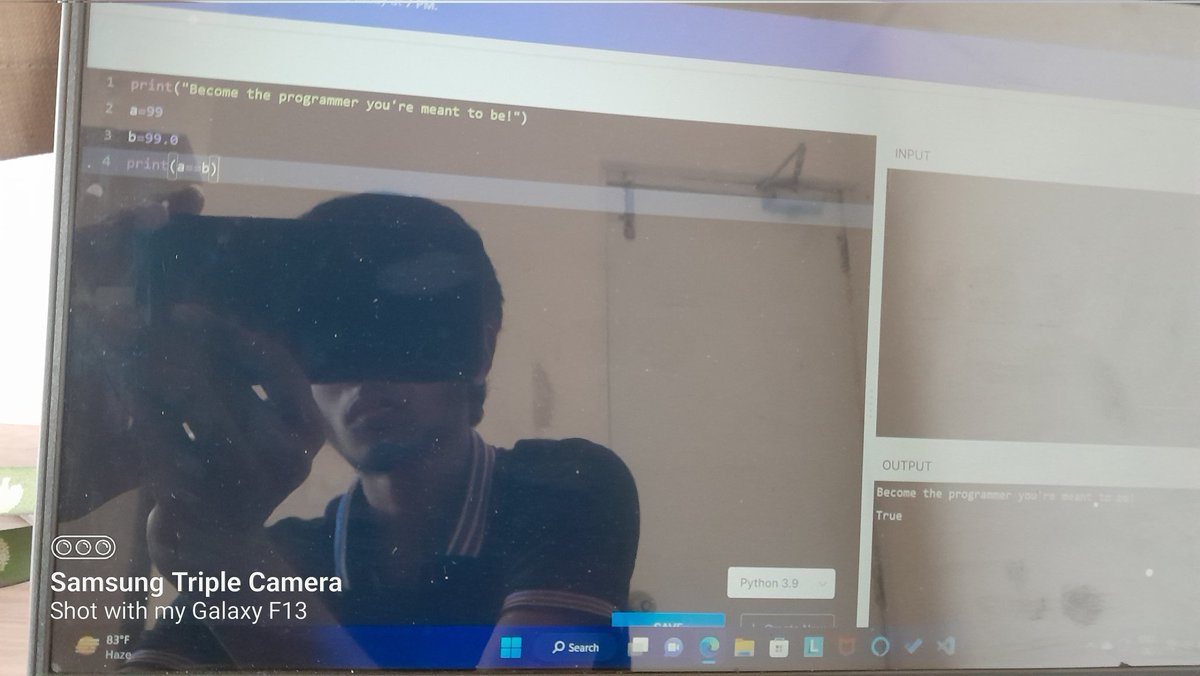ap22110011257's tweet image. Getting into python programming💀
#NxtWave
#onehourofcode