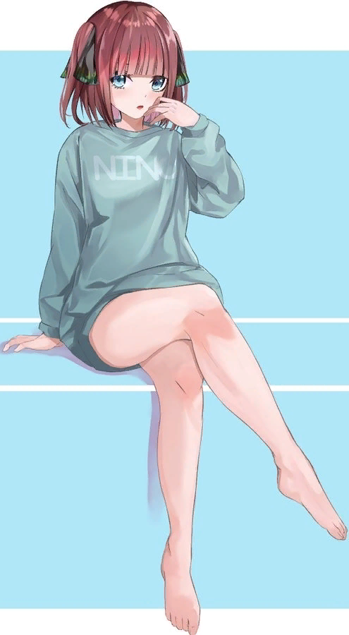 猫タシさんがTwitterに投稿した中野二乃(五等分の花嫁)のイラスト。