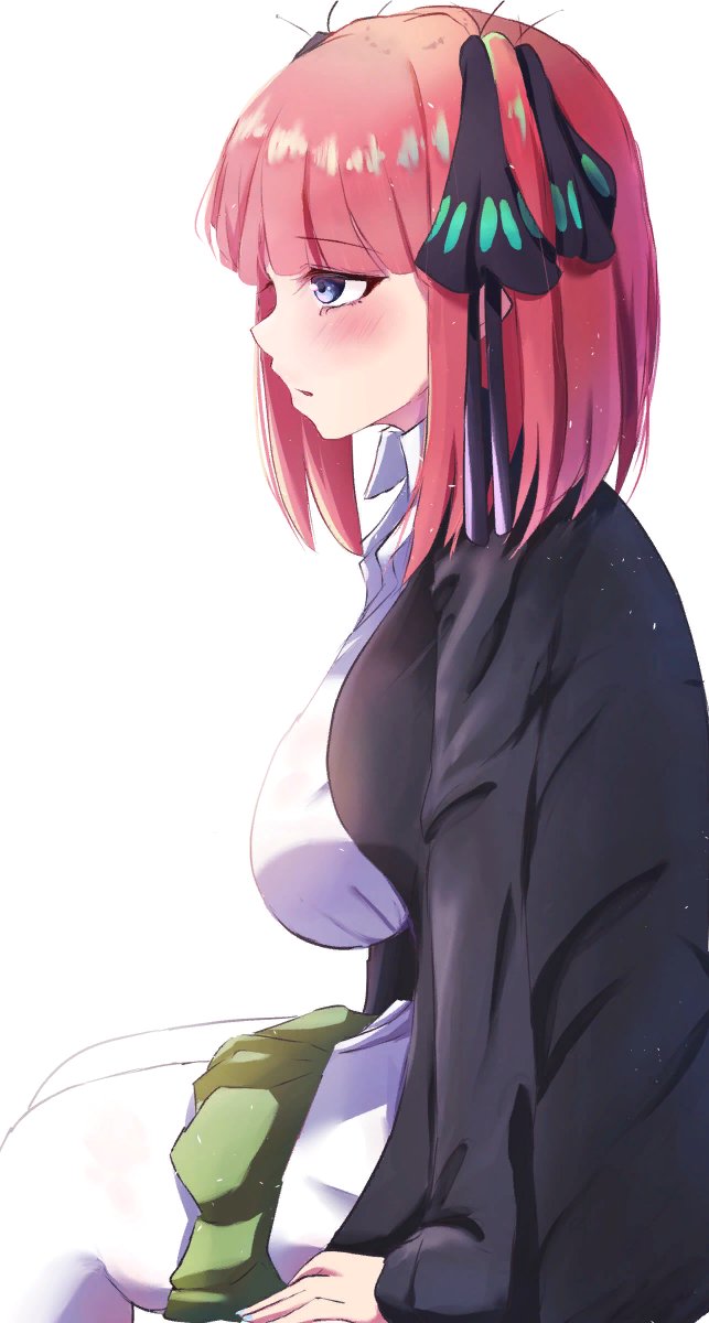 猫タシさんがTwitterに投稿した中野二乃(五等分の花嫁)のイラスト。
