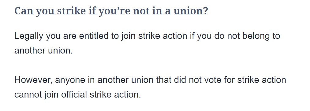 @MissC_1717 @Eyfs20 If you join something like Edapt - you are not in a union as such and hence can align yourself with a union's strike action.  From TES.