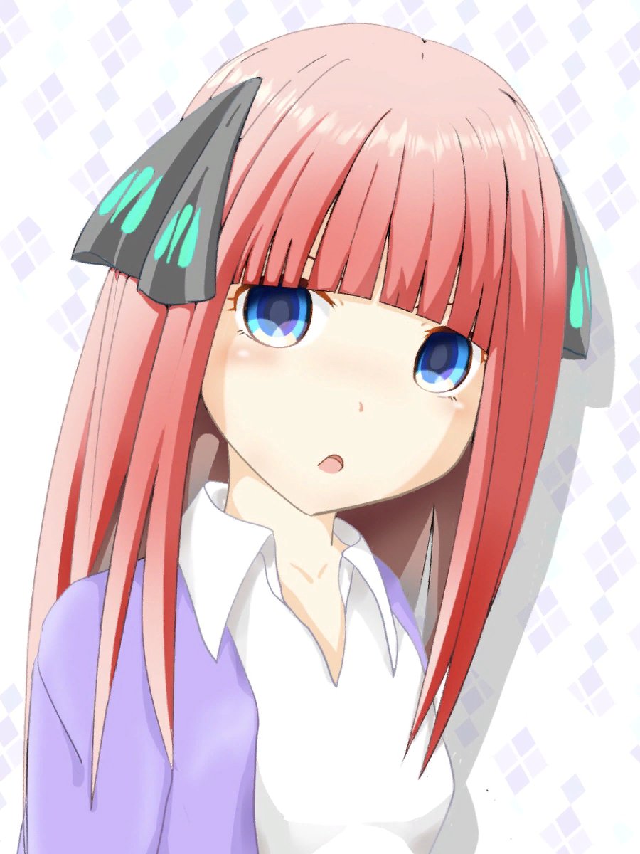 猫タシさんがTwitterに投稿した中野二乃(五等分の花嫁)のイラスト。