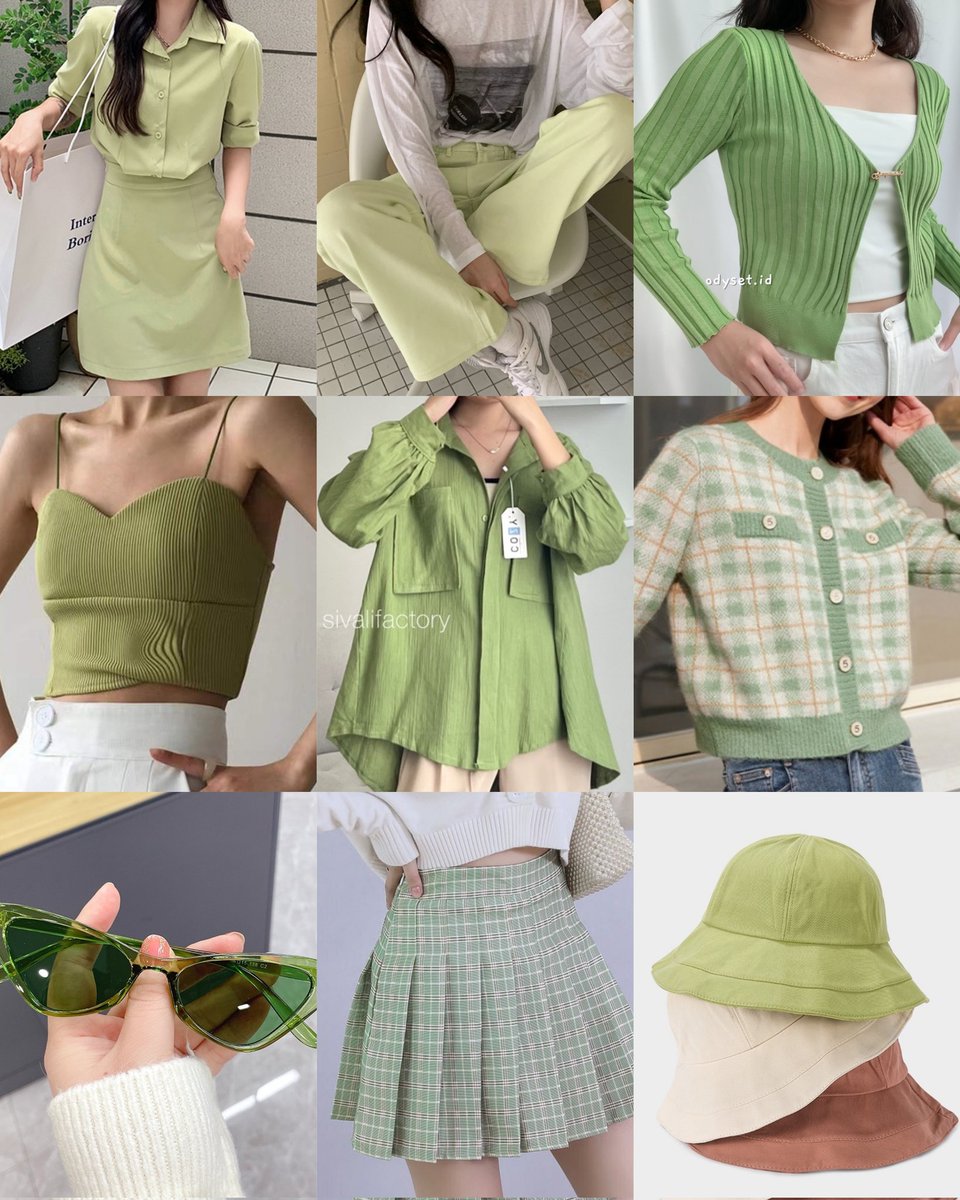 lily 🌵 on Twitter: "♡ IDE GREEN OUTFIT NONTON KONSER NCT & DAILY OOTD