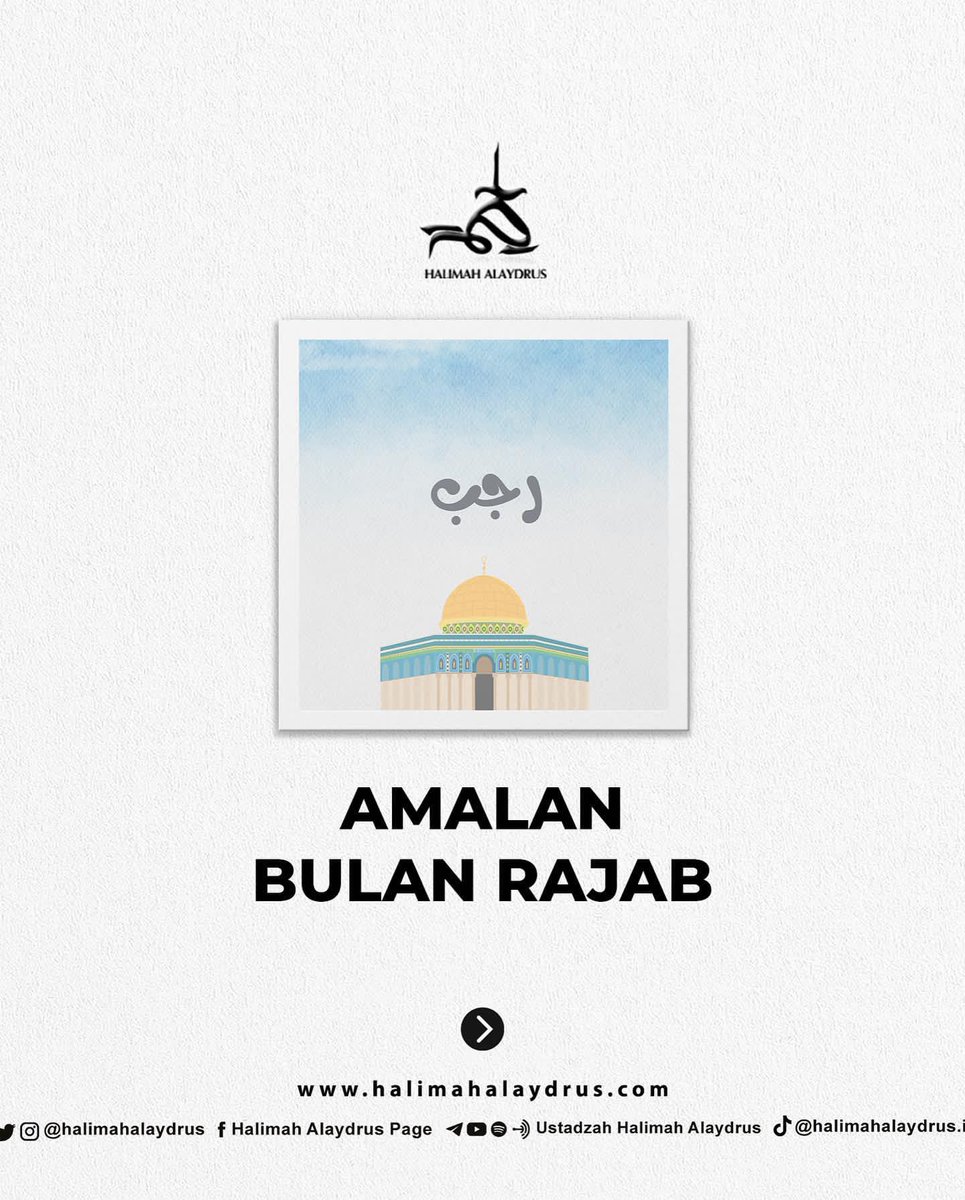 catatanhalimah's tweet image. Kalau saya lihat di kalender, malam pertama Rajab jatuh pd ahad malam senin, 22 Januari 2023 ya. 
semoga Allah mudahkan kita melakukan segala kebaikan.

 @halimahalaydrus

YT youtu.be/PEhw8PRcXv0

#rajab #syaban #ramadhan
#bulanrajab #halimahalaydrus #ustadzahhalimahalaydrus