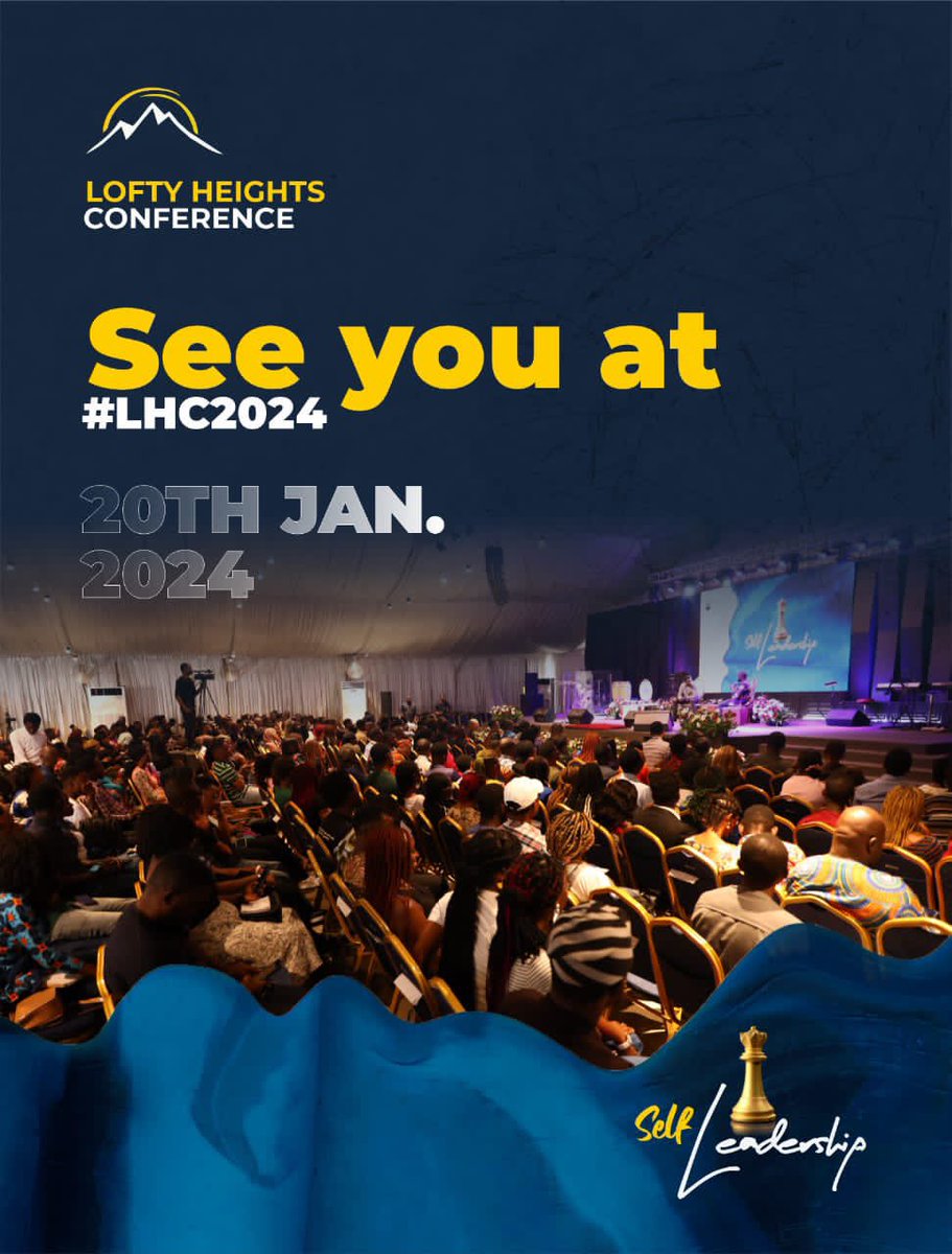 LoftyHeightsNG's tweet photo. Thank you everyone!! Thank you so much!! It’s an honour to have you all grace the conference with your presence!!
By God's grace we look forward to seeing you again at #LHC2024
Date is Saturday January 20th, 2024.
Please save the date!
#LHC2023 #SelfLeadership https://t.co/SFyHTD8QyM