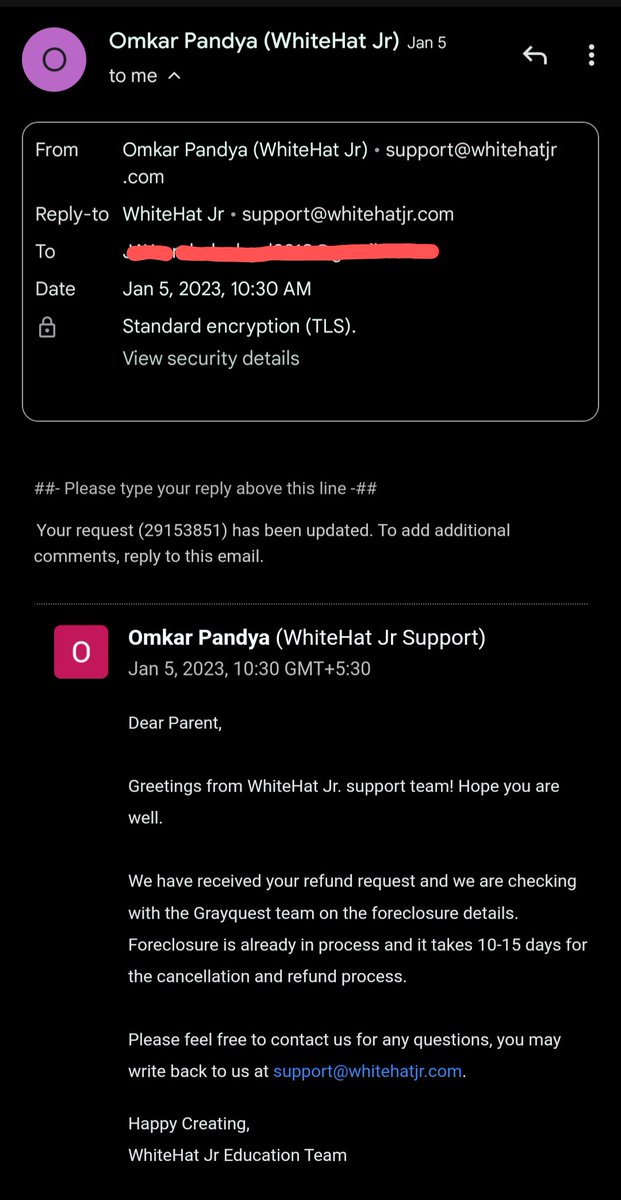 flatearthsimp's tweet photo. @whitehatjunior It's been a month opted for cancelling subscription but still EMIs are getting deducted. Zero customer support. Will take legal action showing all the proofs how you guys made fake promises if any other emi gets deducted. Will wait till 31st jan last. https://t.co/SMLRQ5Rjch