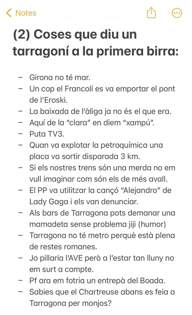 mroblir's tweet photo. 👀👀👀 Coses que diu un tarragoní a la primera birra (part 2) https://t.co/eFDNJVwJbj