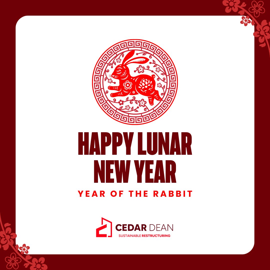 The team at Cedar Dean would like to wish all those celebrating a Happy Lunar New Year! 

#HappyLunarNewYear #YearOfTheRabbit #LunarNewYear