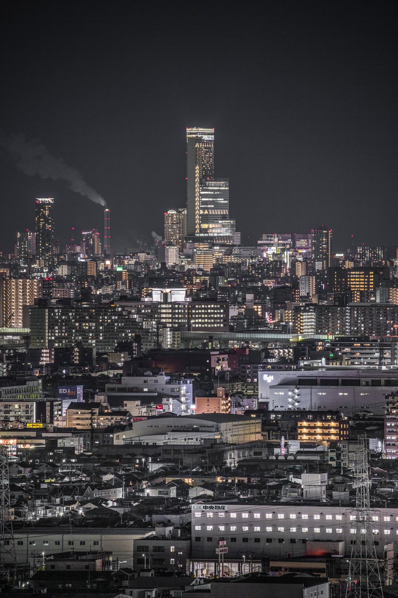 大阪夜景が美しい。