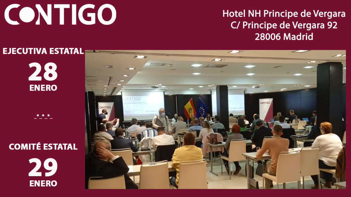 El próximo fin de semana  en Madrid, será intenso para C●NTIGO, se dará el pistoletazo oficial a las Elecciones Municipales y Autonomicas con la celebración de su Ejecutiva y Comité Estatal.
#ContamosContigo #ContigoSí