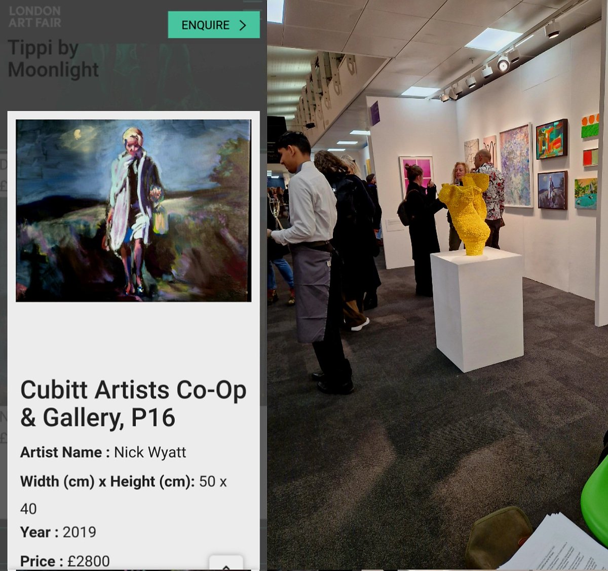 nickwyatt_art's tweet photo. Last day of London Art Fair 2023, courtesy Cubitt Artists Co-Op &amp; Gallery, Stand P16. Thanks to Cubitt &amp; LAF2023 https://t.co/5vZZMIz3SZ
#LAF2023 #nicholaswyattartist #cubitt #painting #contemporaryart https://t.co/LyDuFPJ9p9
