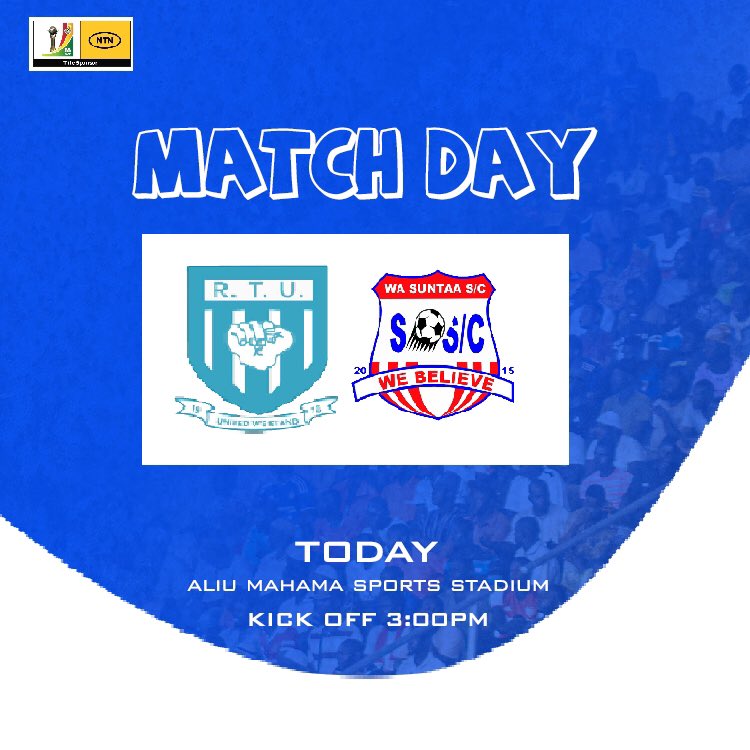 𝗜𝘁'𝘀 𝗠𝗮𝘁𝗰𝗵𝗗𝗮𝘆. 
𝗠𝗧𝗡 𝗙𝗔 𝗖𝗨𝗣 
🆚WA Suntaa sporting club
🏟𝗔𝗹𝗶𝘂 𝗠𝗮𝗵𝗮𝗺𝗮 𝗦𝗽𝗼𝗿𝘁𝘀 𝗦𝘁𝗮𝗱𝗶𝘂𝗺 
⏱ 𝟯:𝟬𝟬𝗽𝗺 

#𝗣𝗿𝗶𝗱𝗲𝗼𝗳𝘁𝗵𝗲𝗻𝗼𝗿𝘁𝗵 | #𝗪𝗲𝘆𝗨𝗻𝗮