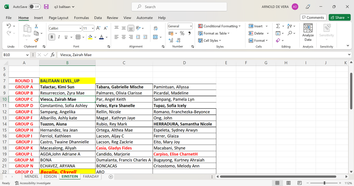 sirstarnold's tweet photo. #AP10BalitaanLevelup #AP10Einstein
LIST OF REPORTERS FOR Q3 https://t.co/s4HjUqf3it