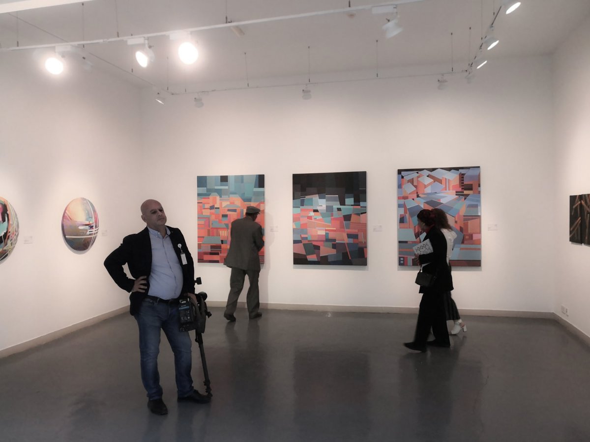 NidalKhaddour's tweet photo. Nidal Khaddour at Sharjah Art Museum 
#art #ArtificialIntelligence #artwork https://t.co/hmMXrGp2Kc