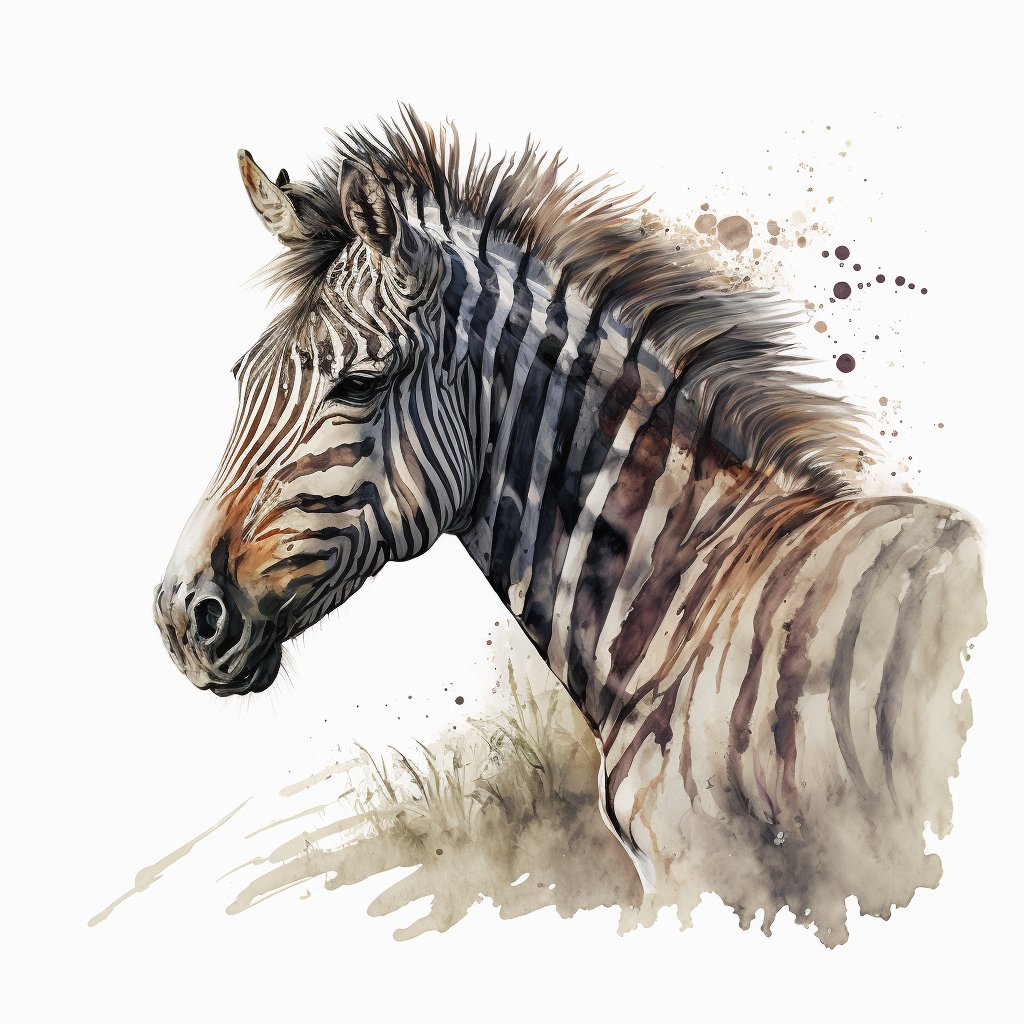 AI generated watercolour art of animals. #midjourneyart