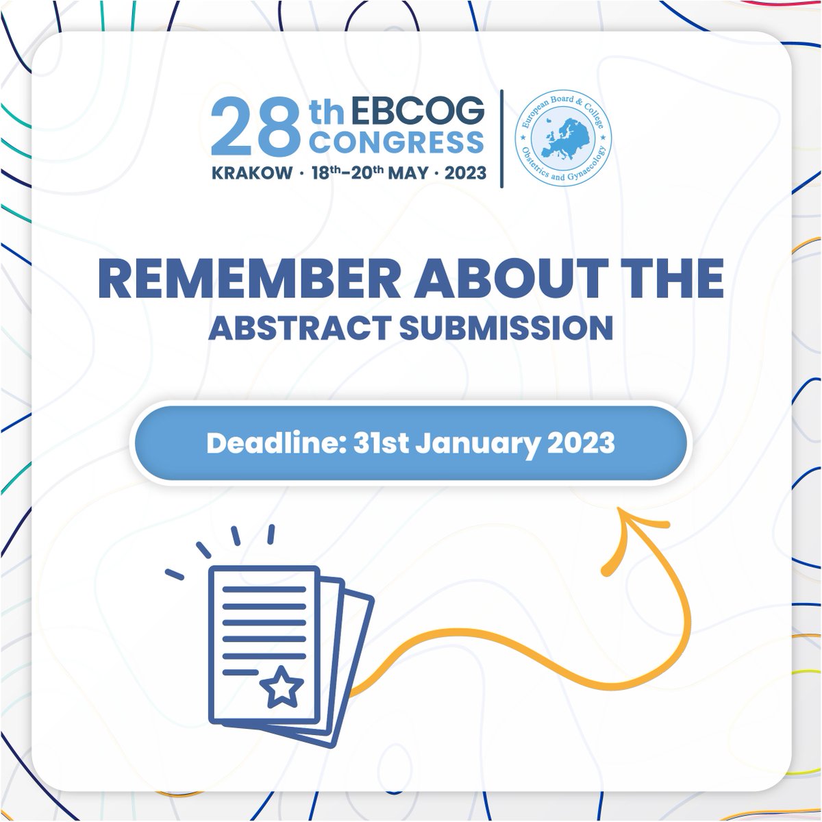 ONLY 9 DAYS LEFT until the abstract submission deadline. Abstract presenting authors save on registration, so don't wait to submit!

#EBCOG2023 #obgyn