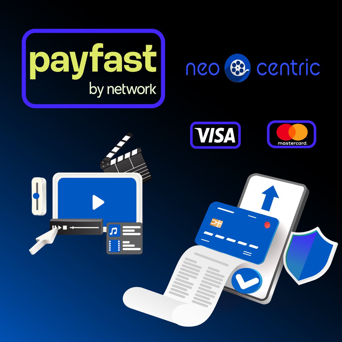 neo_centric's tweet photo. @neo_centric is an official merchant with @PayFast . 🎬🇿🇦🤩💳

Payfast is South Africa’s leading payment gateway with a wide variety of well established merchants such as Takealot and Superbalist.
All relevant card payments are securely processed on our platform . https://t.co/4BzK24YjR6