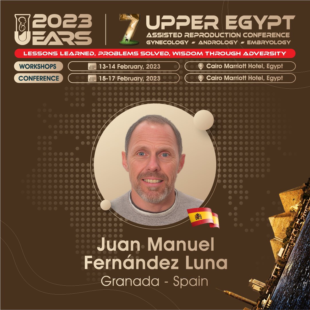 International Experience is awaiting you!
Meet our KOL Expert From SPAIN 
Prof. Juan Manuel
KOL International Speakers Via this link
bit.ly/UEARSSpeakers23
For Details, please Contact
Project Manager: Ms.Yasmin Said
WhatsApp: wa.me/201286211175
#IVF #UEARS2023